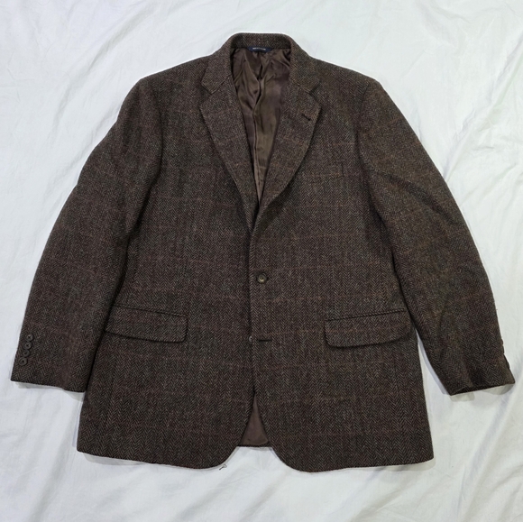 Brooks Brothers Other - Brooks Brothers 1818 HARRIS TWEED Wool Madison Fit Multi Plaid Sports Coat. 45L